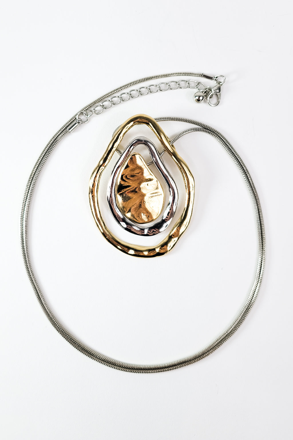 Collana ciondolo bicolor