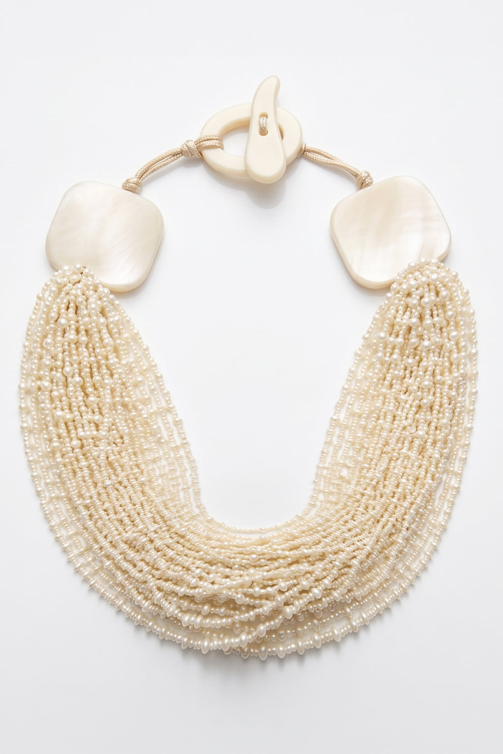 Collana multifilo con microperle