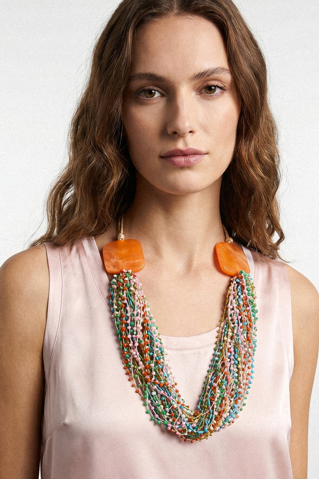 Collana multifilo con microperle