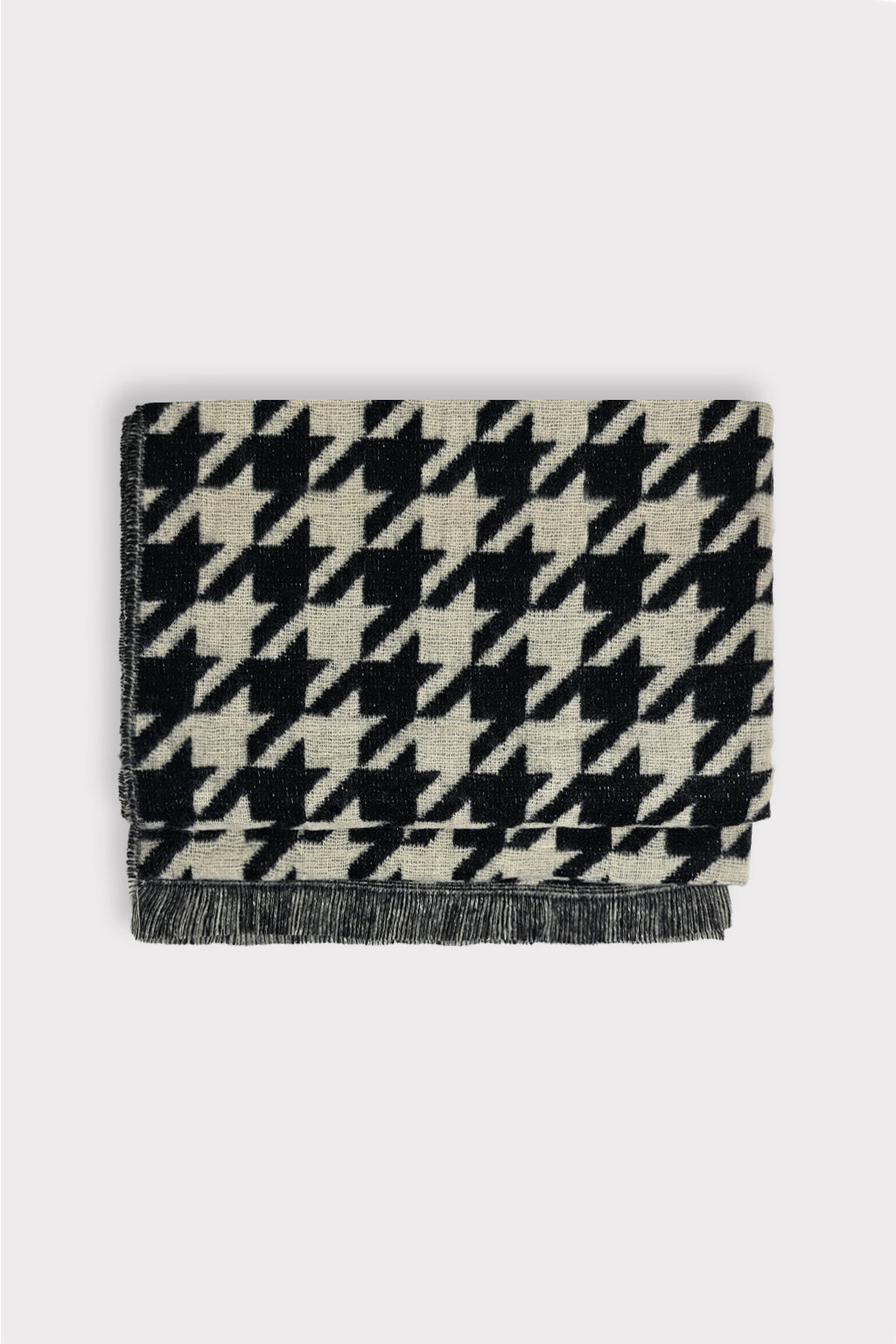 Sciarpa pied de poule lurex